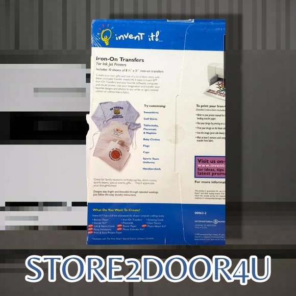 2 Invent It Iron-On Transfers for Light Fabrics 10 Sheets 00063-2 Inkjet Crafts - Picture 4 of 4